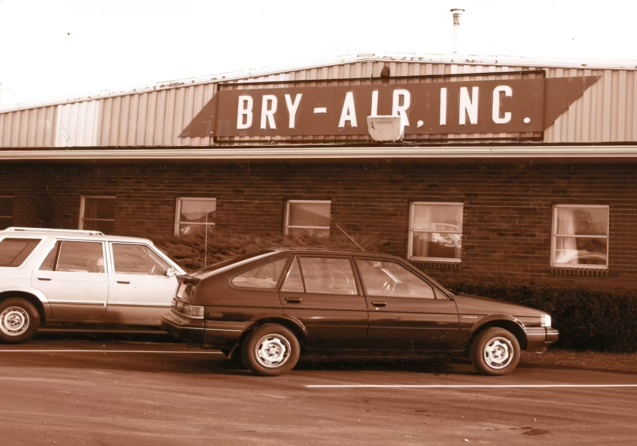 Historic Bry-Air building and service vehicle